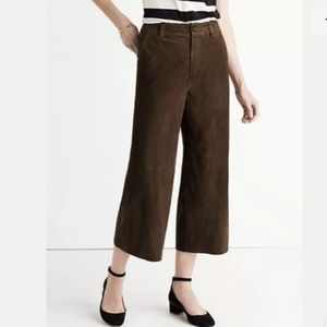 Madewell Suede Wide Leg Pants